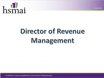 Revenue Resources for HSMAI students