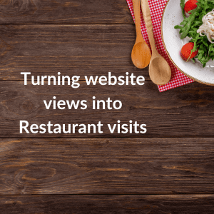 Turning Website visits to Restaurant visits banner