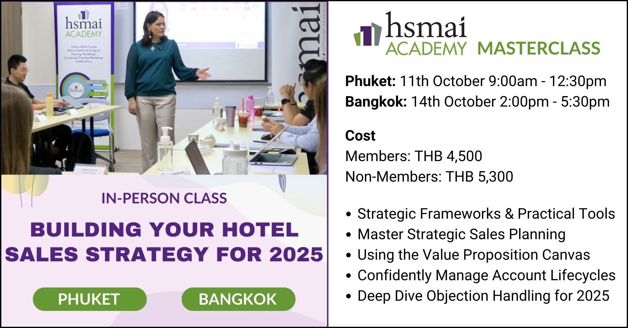 MASTERCLASS: Building your Hotel Sales Strategy for 2025 – Phuket